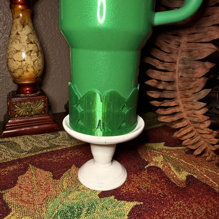 Four Leaf Clover Tumbler Boot, Cup Boot Sleeve, St Patrick’s Day, Green, Fit's Stanley Tumblers, Protective Sleeve