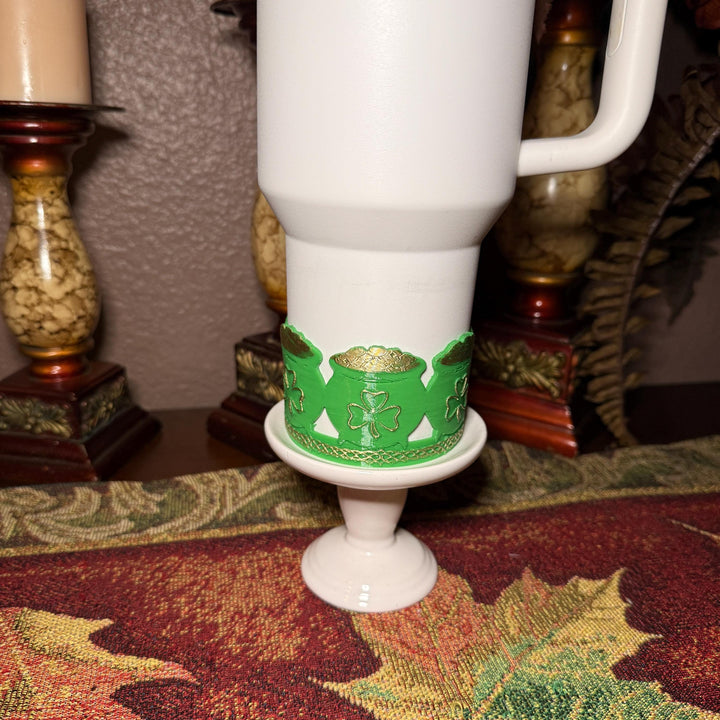 Pot of Gold Tumbler Boot, Cup Boot Sleeve, St Patrick’s Day Clover, Fit's Stanley Tumblers, Protective Sleeve