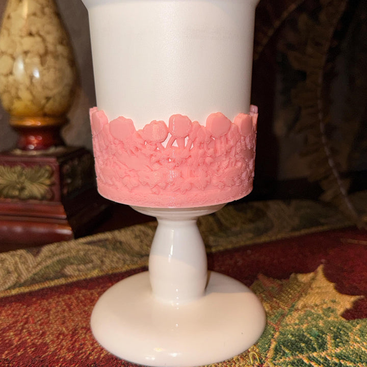 Pink Spring Blossoms Tumbler Accessories, Lid Topper, Boot, halo, or staw topper, For 20 30 or 40 oz Stanley Tumblers, Mothers Day Gift