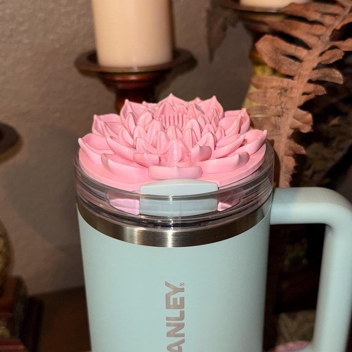 Pink Spring Blossoms Tumbler Accessories, Lid Topper, Boot, halo, or staw topper, For 20 30 or 40 oz Stanley Tumblers, Mothers Day Gift