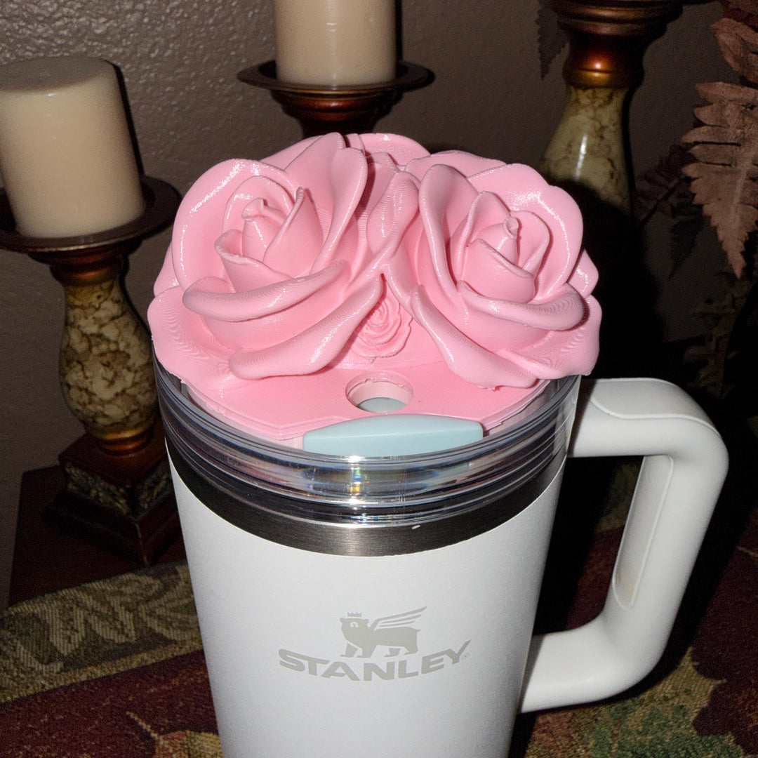 Pink Spring Blossoms Tumbler Accessories, Lid Topper, Boot, halo, or staw topper, For 20 30 or 40 oz Stanley Tumblers, Mothers Day Gift