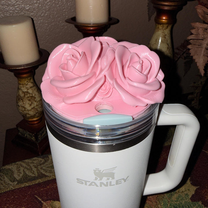 Pink Spring Blossoms Tumbler Accessories, Lid Topper, Boot, halo, or staw topper, For 20 30 or 40 oz Stanley Tumblers, Mothers Day Gift