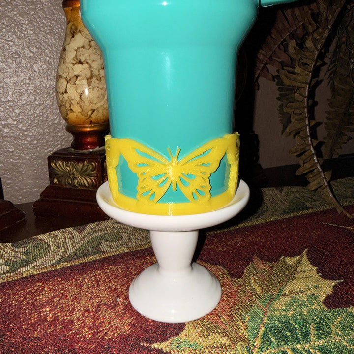 Beautiful Butterfly Tumbler Boot, Tumbler Boot Sleeve, fits your Stanley Tumblers, Unique Gift for Spring