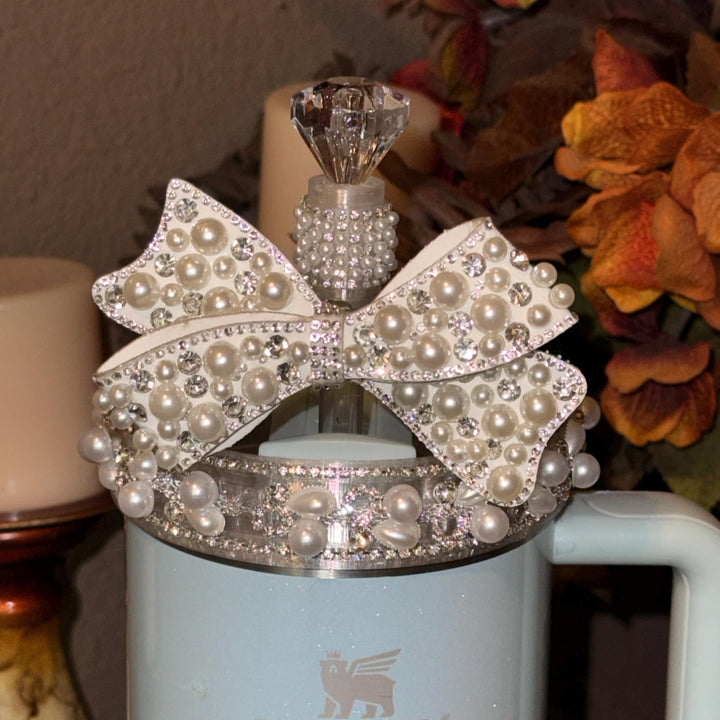 Diamonds and Pearls Collection 1 - Fancy Rhinestone Royal Princess Collection for Stanley tumblers, crown topper, halo, boot or straw topper