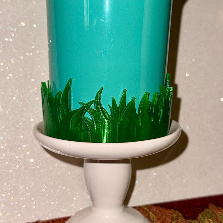 Green Grass Tumbler Boot, Tumbler Boot Sleeve, Easter Floral Spring, Fit's Stanley Tumblers and more, Protective Sleeve