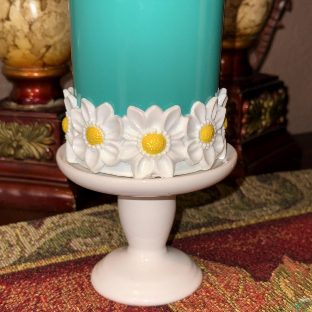 Daisy Tumbler Boot, White Yellow, Protective Sleeve, Floral Boot, Fit's 20 30 and 40 oz Stanley, Flowers Tumbler Accessories