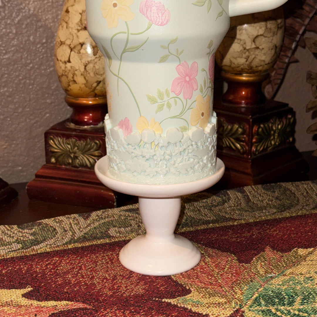 Light Sage Mint Spring Blossoms Tumbler Accessories, Lid Topper, Boot, halo, staw topper, For 20 30 or 40 oz Stanley Tumblers, Mothers Day