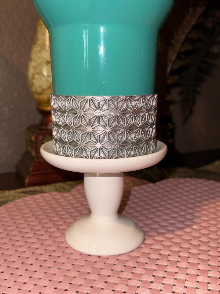 Silver Deco Tumbler Boot, Shimmery Stylish Sleeve, Holiday Collection, Fits Stanley, Simple Modern, Brumate, Owala, Meoky, Coldest