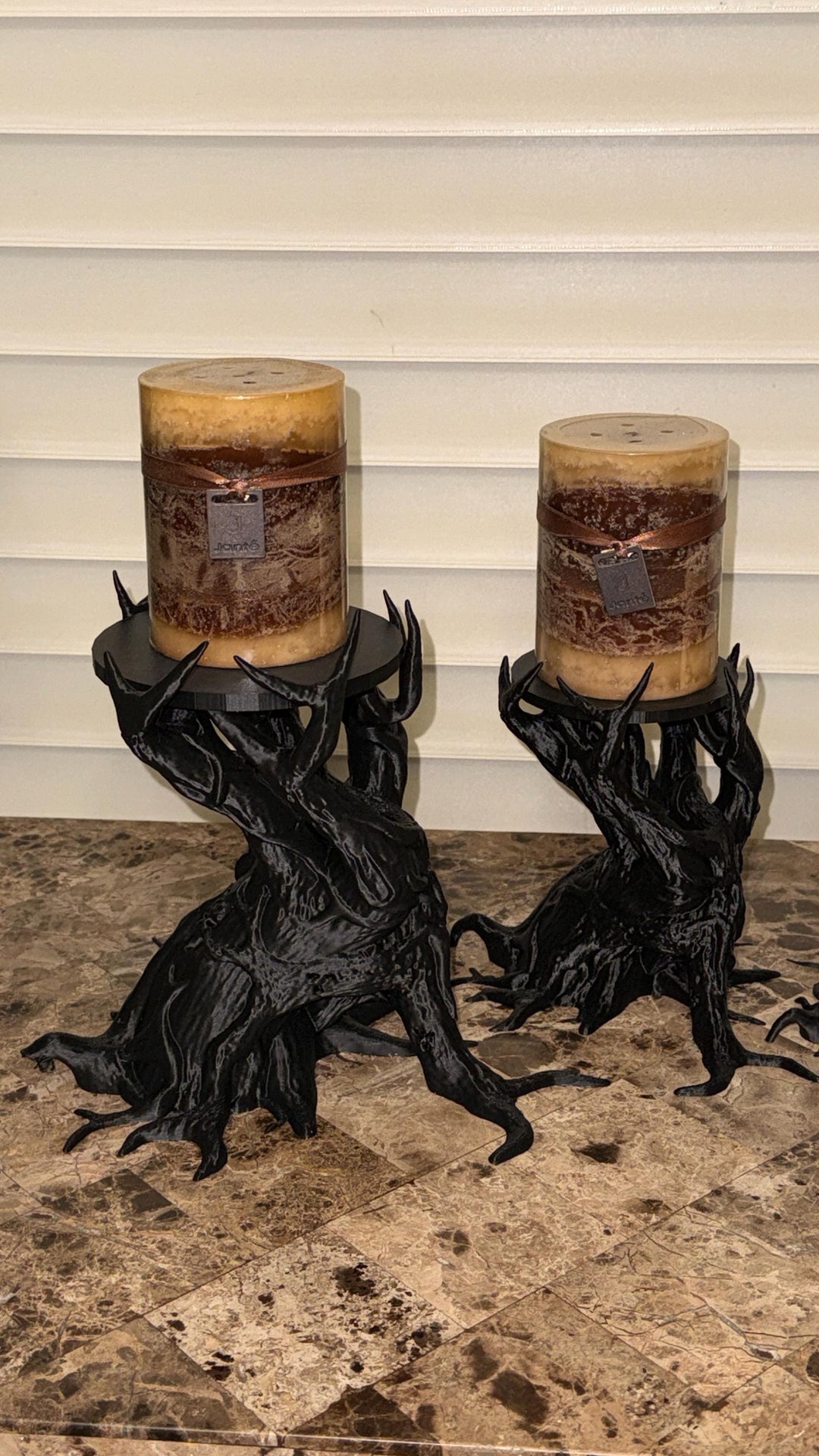 Spooky Wicked Creepy Dead Tree Candle Holders, Halloween Home Decor, Black Gothic Decor, shipping included in price