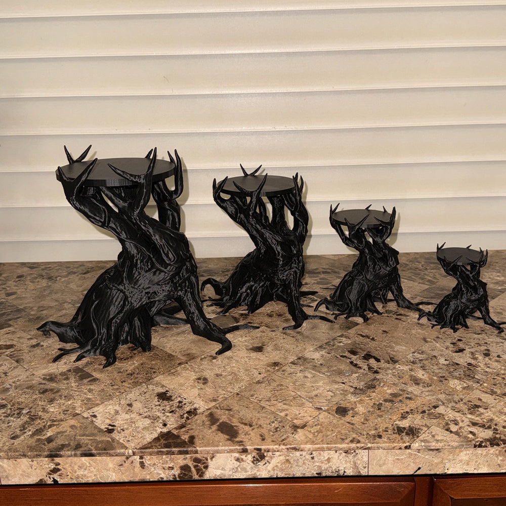 Spooky Wicked Creepy Dead Tree Candle Holders, Halloween Home Decor, Black Gothic Decor, shipping included in price