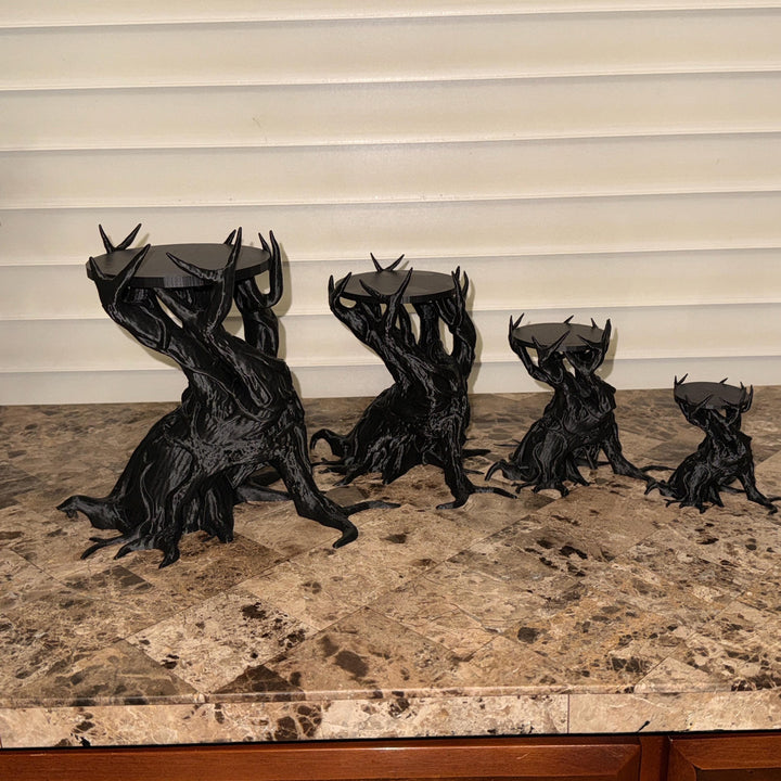 Spooky Wicked Creepy Dead Tree Candle Holders, Halloween Home Decor, Black Gothic Decor, shipping included in price