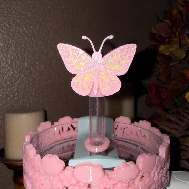 Pink Spring Blossoms Tumbler Accessories, Lid Topper, Boot, halo, or staw topper, For 20 30 or 40 oz Stanley Tumblers, Mothers Day Gift