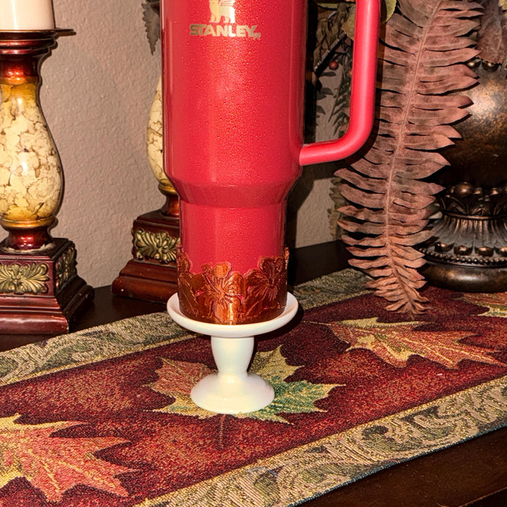 Copper Caramel Hibiscus Tropical Flower Tumbler Boot, Tumbler Boot Sleeve, fits Stanley Tumblers and others, unique gift