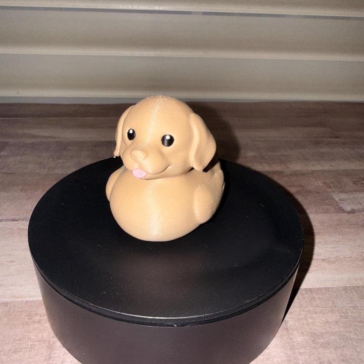 Golden Retriever Puppy Duck, 3D Printed Ducking Gift, Cute Dog Dashboard Buddy, Puppy Lover Gift, Car Decor, Dog Lover Collectible