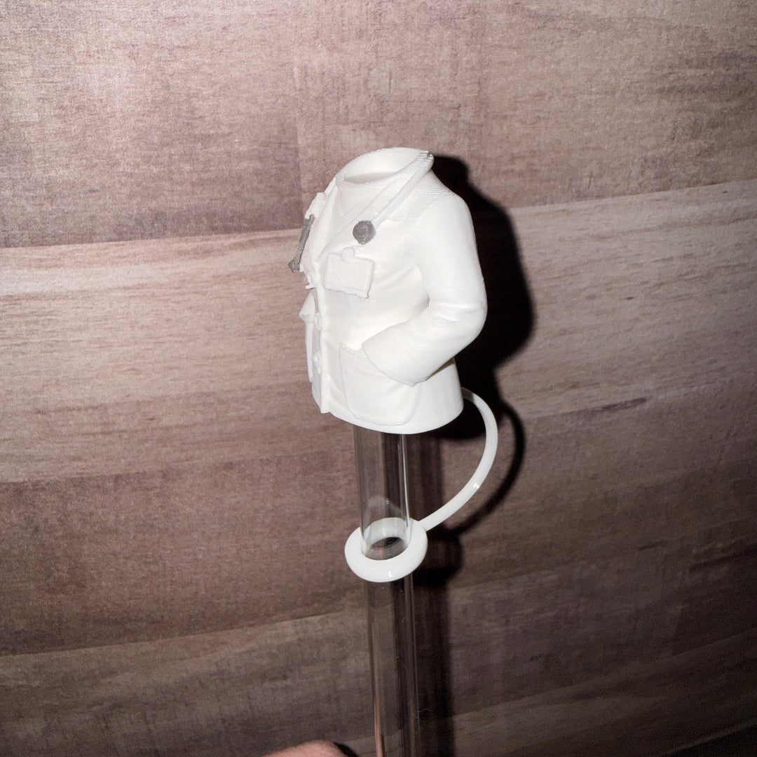 Medical Doctor staw topper, Appreciation Gift, Tumbler Accessories, Fits your 8 or 10 mm straws