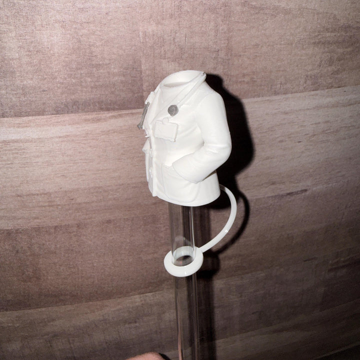Medical Doctor staw topper, Appreciation Gift, Tumbler Accessories, Fits your 8 or 10 mm straws