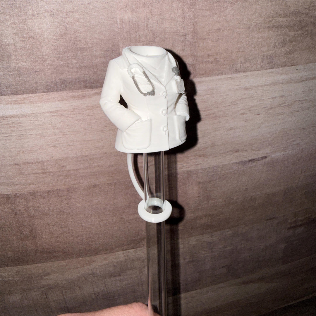 Medical Doctor staw topper, Appreciation Gift, Tumbler Accessories, Fits your 8 or 10 mm straws