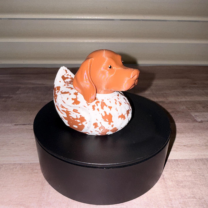 German Shorthaired Pointer Duck, 3D Printed Ducking Gift, Cute Dog Dashboard Buddy, Puppy Lover Gift, Car Decor, Dog Lover Collectible