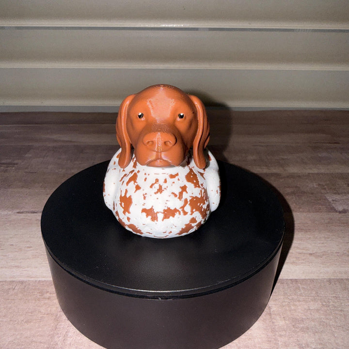 German Shorthaired Pointer Duck, 3D Printed Ducking Gift, Cute Dog Dashboard Buddy, Puppy Lover Gift, Car Decor, Dog Lover Collectible