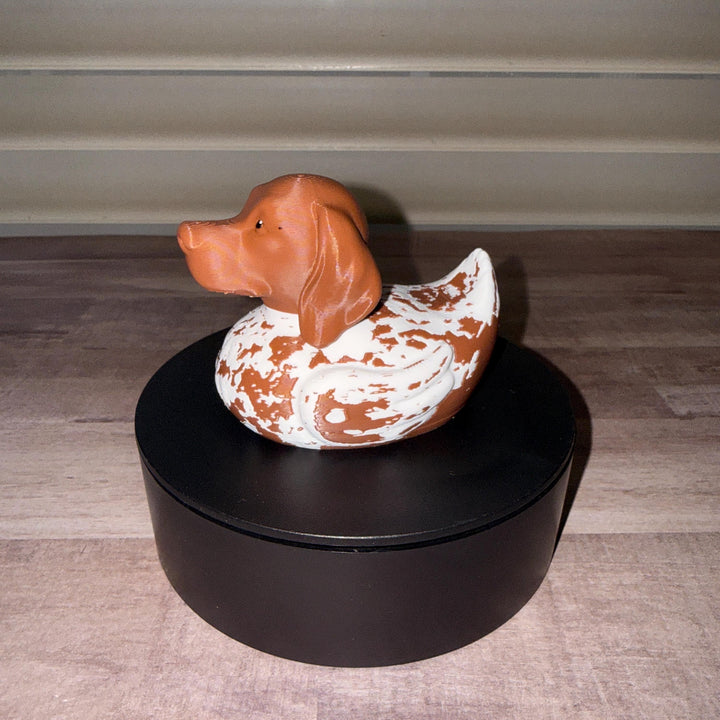 German Shorthaired Pointer Duck, 3D Printed Ducking Gift, Cute Dog Dashboard Buddy, Puppy Lover Gift, Car Decor, Dog Lover Collectible