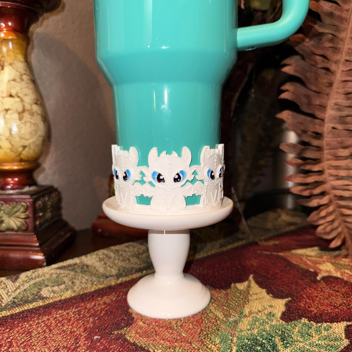 Dragon Tumbler Boot, white or black, fits your Stanley Coldest Hydrojug Tumblers, Unique Gift