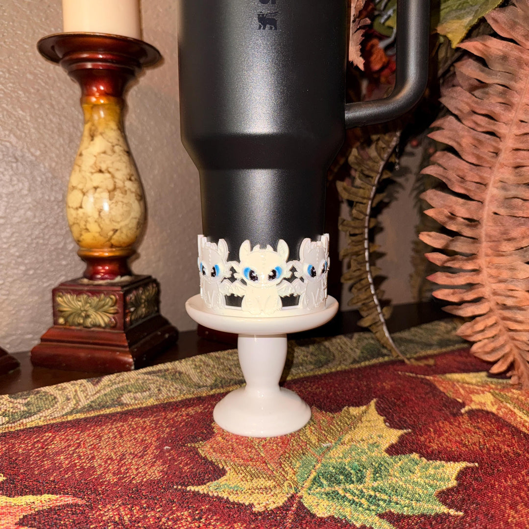 Dragon Tumbler Boot, white or black, fits your Stanley Coldest Hydrojug Tumblers, Unique Gift