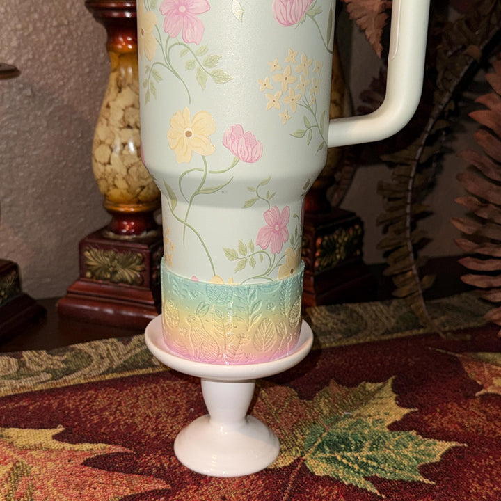 Pastel Ombre Easter Bunny Scene Tumbler Boot, Tumbler Boot Sleeve, Pastel Easter Bunnies Spring, Fit's Stanley Tumblers, Protective Sleeve