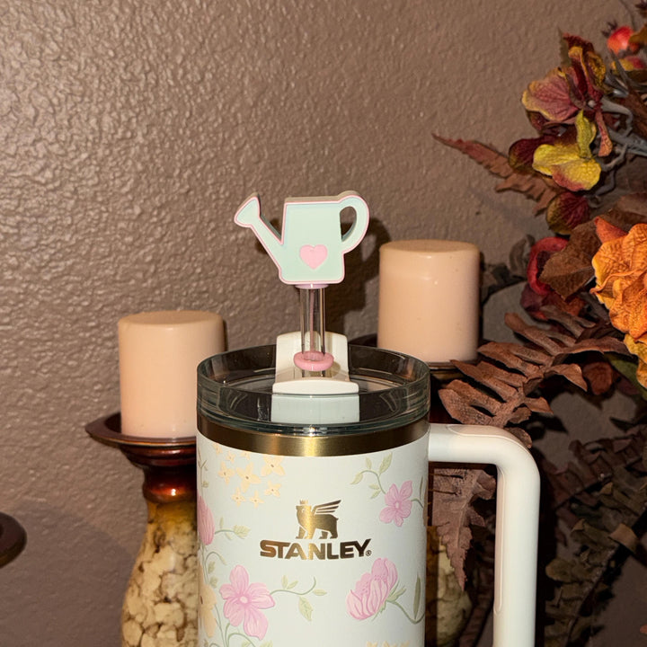 Water can straw topper, Spring Blossoms Tumbler Accessories, For 20 30 or 40 oz Stanley Tumblers, Mothers Day Gift, Fit 10 mm straws