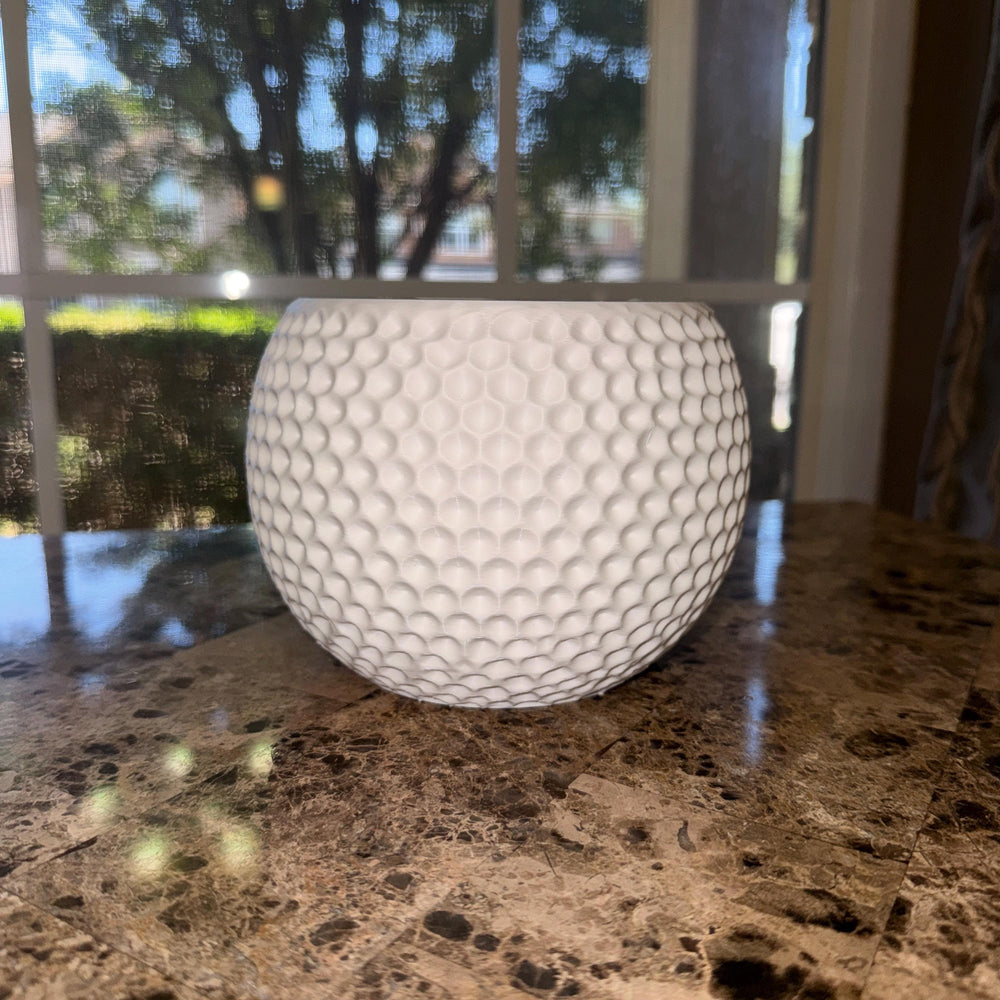 Golf Ball Vase Planter, Gift for Office, Golf Lovers