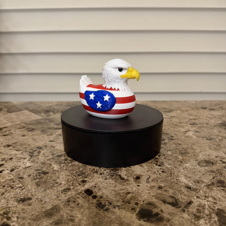 Patriotic Eagle Duck Figurine – 3D Printed USA Duck – Freedom Bird 4x4 Offroad Ducking Gift – Americana Decor