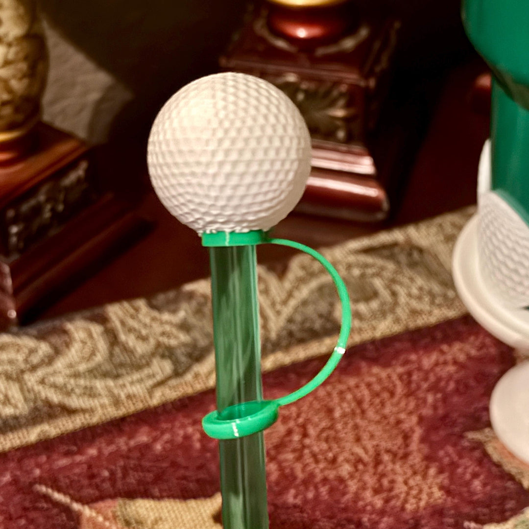Golf Themed Tumbler Accessoties Collection with a tumbler topper, boot and Straw Topper for 20 30 or 40 oz Stanley Cups