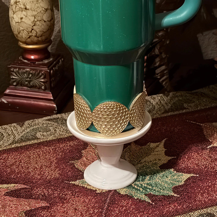 Golf Themed Tumbler Accessoties Collection with a tumbler topper, boot and Straw Topper for 20 30 or 40 oz Stanley Cups