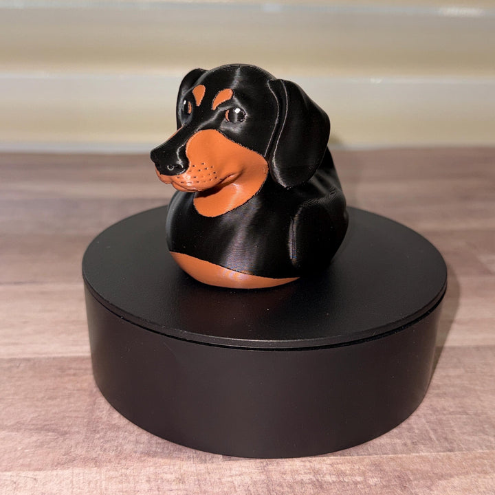 Dachshund Duck | Wiener Dog Ducking Gift | 3D Printed Doxie Duck | Cute Dog Dashboard Decor | Dachshund Lover Gift | Car Duck Accessory