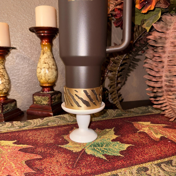 Gold Tiger stripe Tumbler Boot, fits your 30 or 40 oz Stanley, unique gift