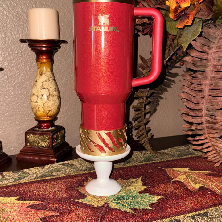 Gold Tiger stripe Tumbler Boot, fits your 30 or 40 oz Stanley, unique gift