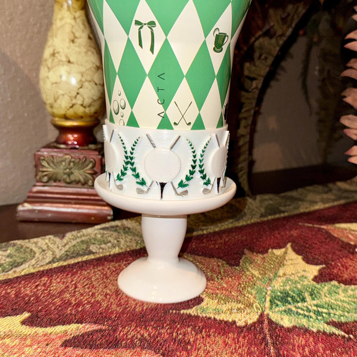 Golf Themed Tumbler Accessories Collection with a tumbler topper and boots for 30 or 40 oz HydroJug Tumblers