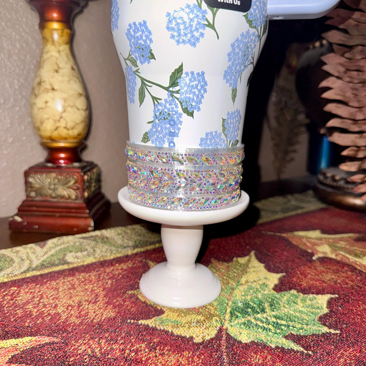 Iridescent Rhinestone Tumbler Boot or Halo, Bling Sparkle Cup Sleeve, Hydrojug Accessories, Unique Gift