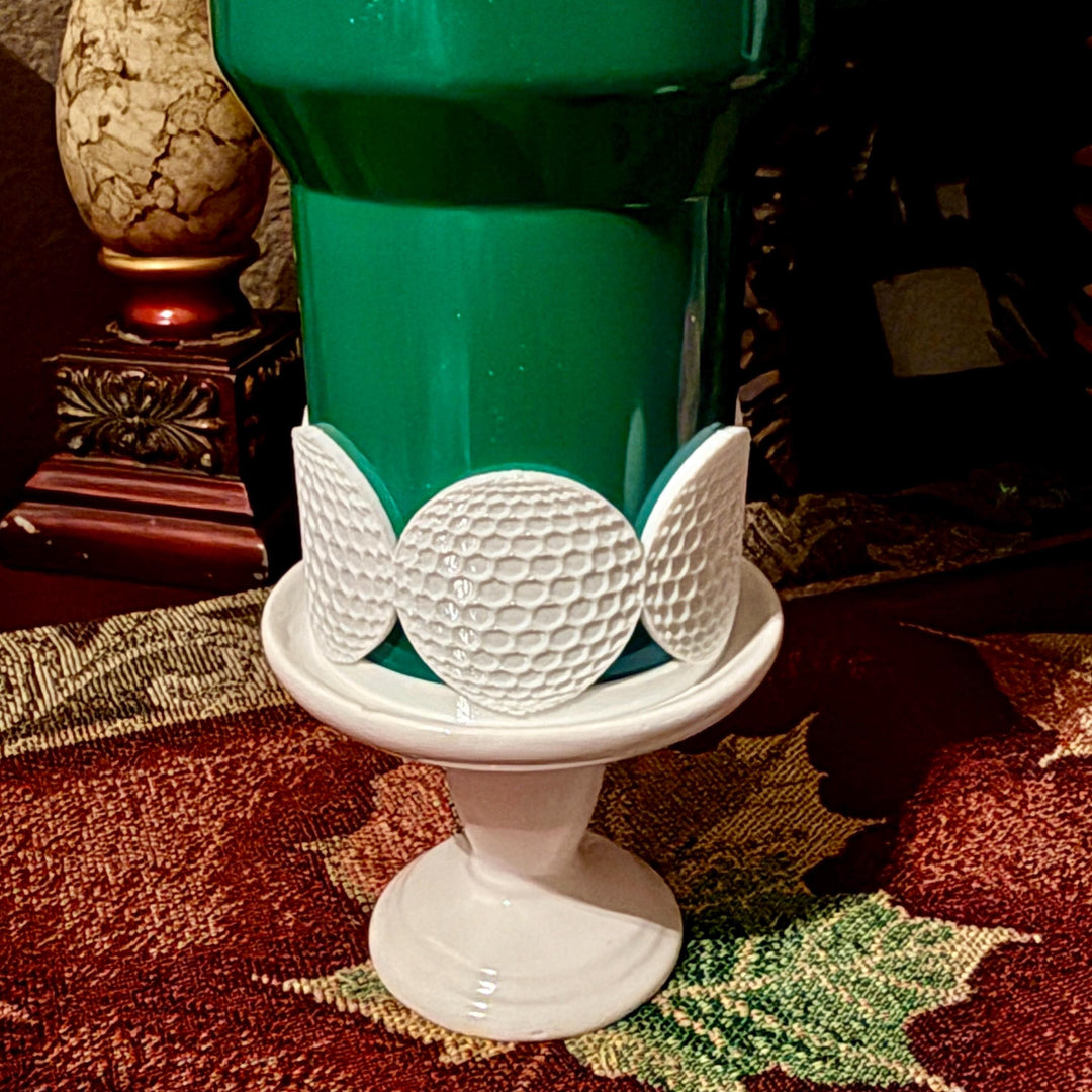Golf Themed Tumbler Accessoties Collection with a tumbler topper, boot and Straw Topper for 20 30 or 40 oz Stanley Cups