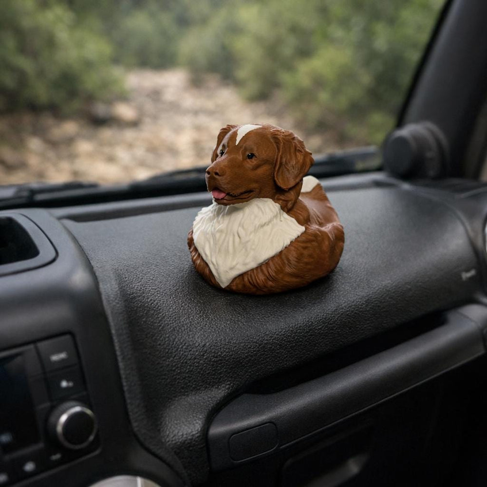 Nova Scotia Duck Toller Retriever Duck, 3D Printed Ducking Gift, Cute Dog Dashboard Buddy, Puppy Lover Gift, Car Decor Collectible