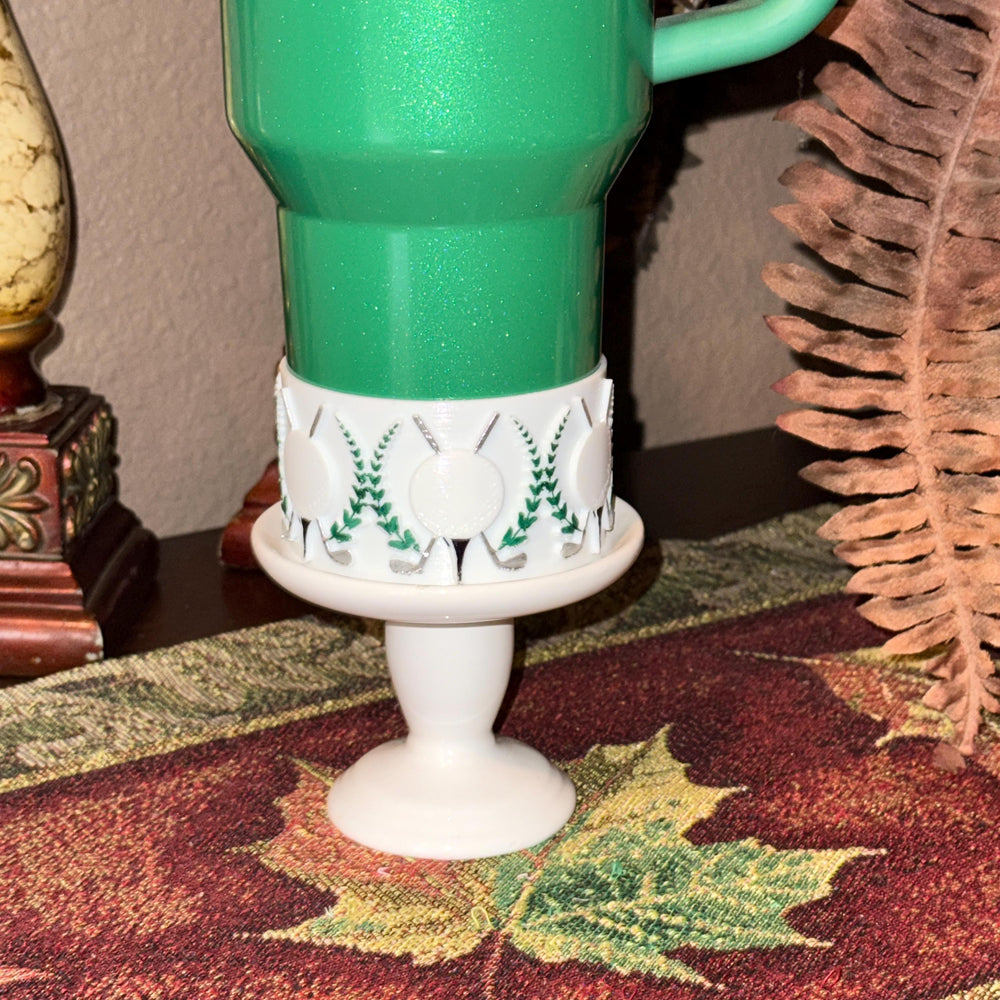 Golf Themed Tumbler Accessoties Collection with a tumbler topper, boot and Straw Topper for 20 30 or 40 oz Stanley Cups