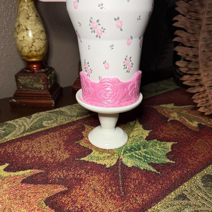 Rose Bouquet Cluster Tumbler Topper or boot that fit HydroJug Traveler Tumbler Lids, Rose Accessory, 3D Decorative Lid, hot seller