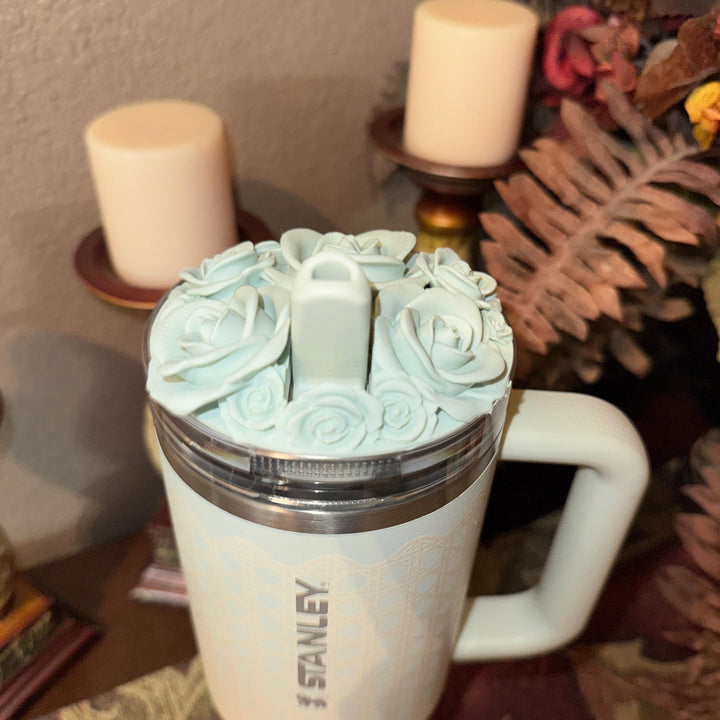 Mist Mint Rattan Tumbler Accessories, Lid Topper, Boot, halo, For 20 30 or 40 oz Stanley Tumblers, Mothers Day Gift