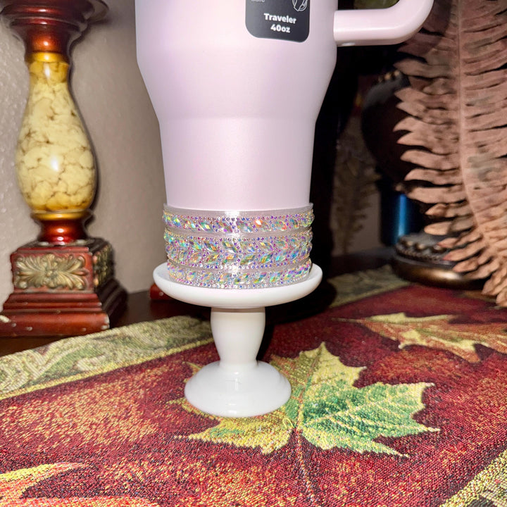 Iridescent Rhinestone Tumbler Boot or Halo, Bling Sparkle Cup Sleeve, Hydrojug Accessories, Unique Gift