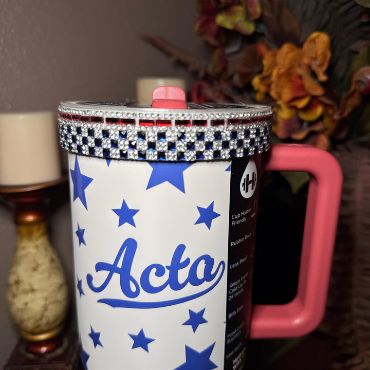 Hydrojug Patriotic Rhinestone Tumbler Boot or Halo, Bling Sparkle Cup Sleeve, Tumbler Accessories, Unique Gift