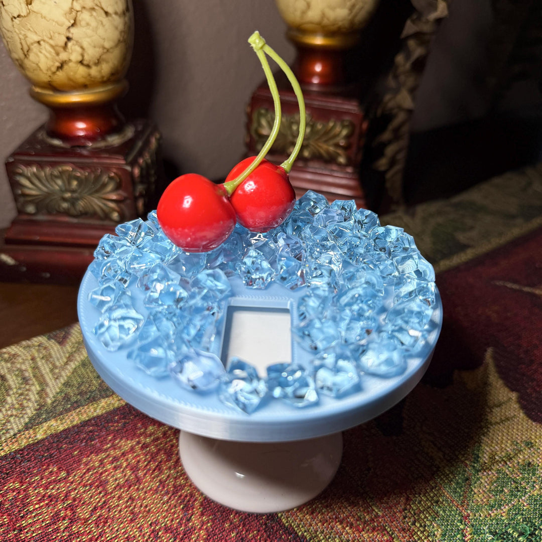 Cherry Checkers Tumbler Ice Lid Topper for 32 or 40 oz Hydrojug, Tumbler Accessories, Unique Gift