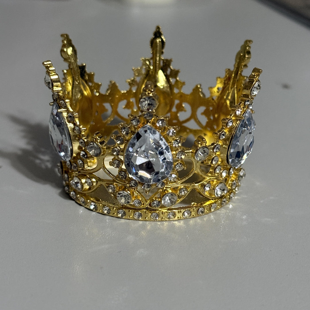 Deluxe Iridrscent 30 oz Rhinestone Crown topper, fits only the 20 or 30 oz Stanley lids, unique gift BEST SELLER