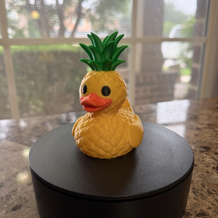 Tropical Pineapple Duck for duck enthusiasts, Dashboard Accessory, Fun Summer Road Trip Gift, Handmade Duckie Decor