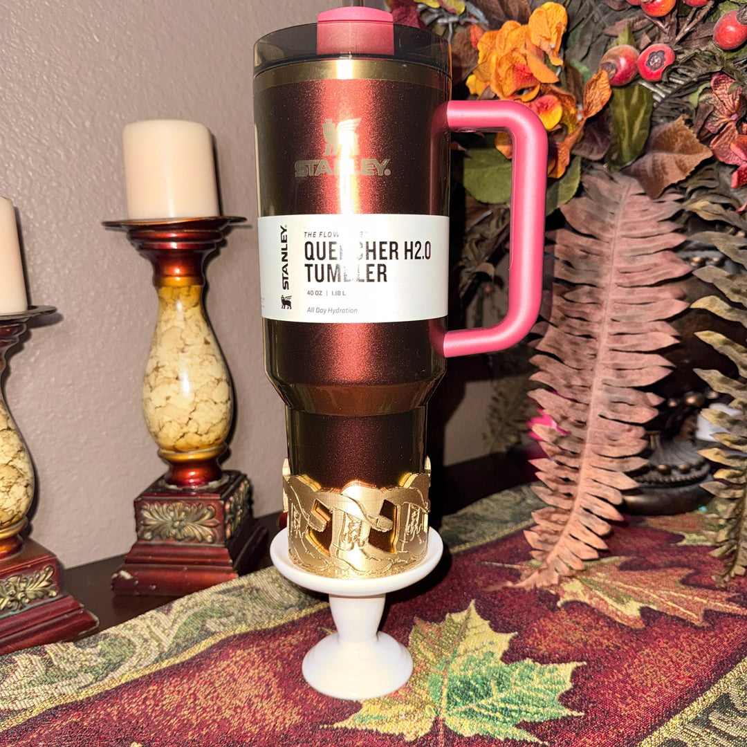 Unique Cowboy Cowgirl Hat Boots Horseshoe Tumbler Boot, Country Gold Horse Rodeo Cup Sleeve, fits your Stanley HydroJug Coldest Tumblers