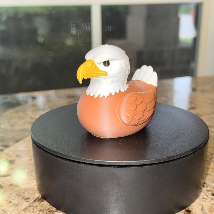 Eagle Duck Figurine – 3D Printed USA Duck – Freedom Bird 4x4 Offroad Ducking Gift – Americana Decor