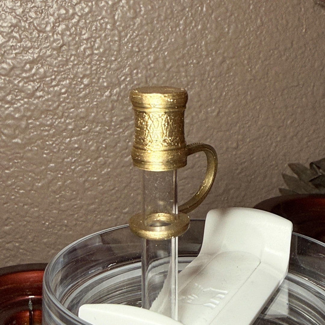 Fancy Straw Cap, gold silver rose gold straw cover, unique gift